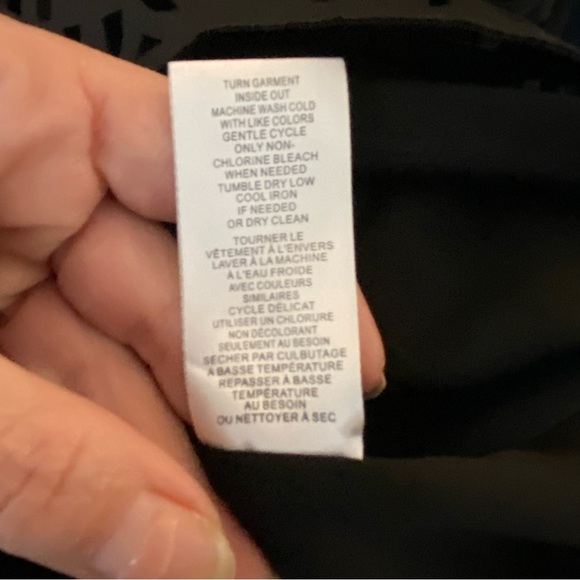 T.Tahari black laser cut scallop trim dress - Picture 11 of 11